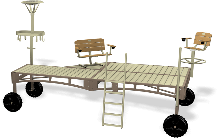Shorebridge® Dock System - Table (800x495), Png Download