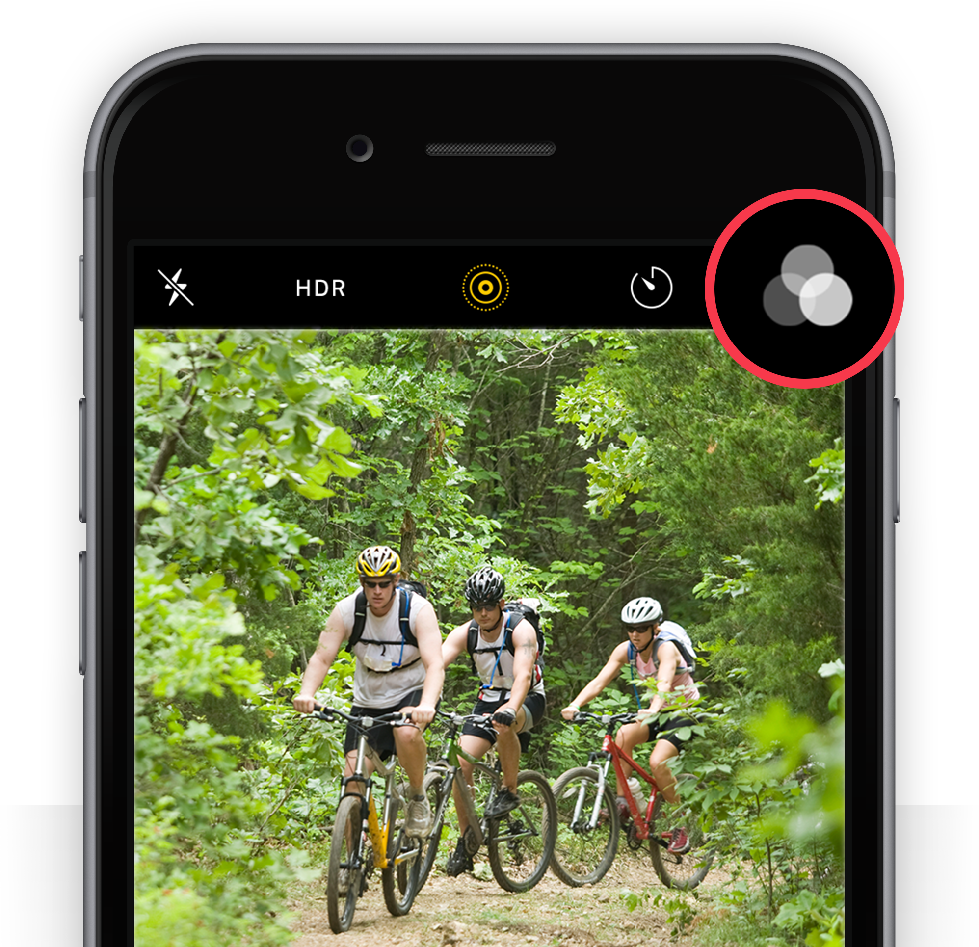 While A Filter Is Enabled, The Filters Icon Becomes - Iphone (2018x1942), Png Download