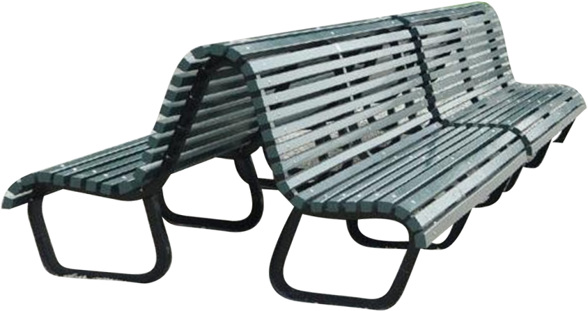 Multi Seater Park Bench - Outdoor Bench (1000x590), Png Download
