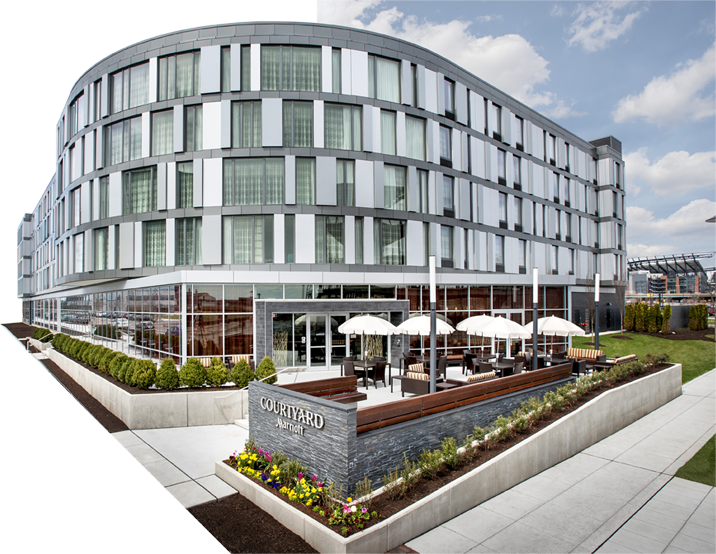 Courtyard Marriott - - Courtyard Philadelphia South At The Navy Yard (716x554), Png Download