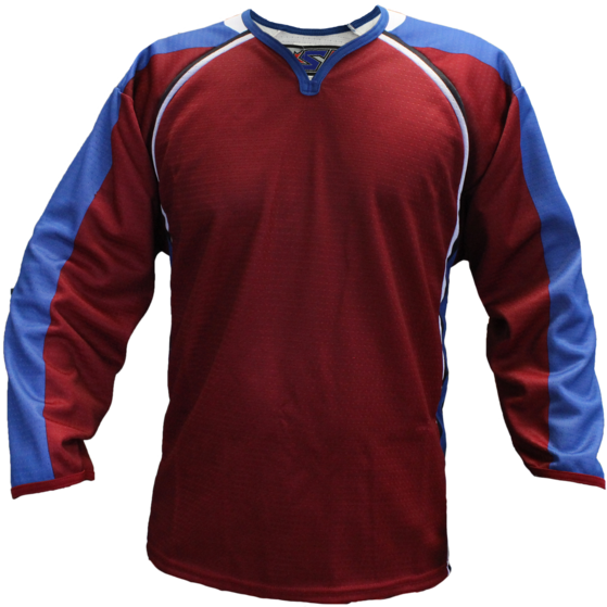 Sp Apparel Evolution Series Colorado Avalanche Burgundy - Long-sleeved T-shirt (580x569), Png Download