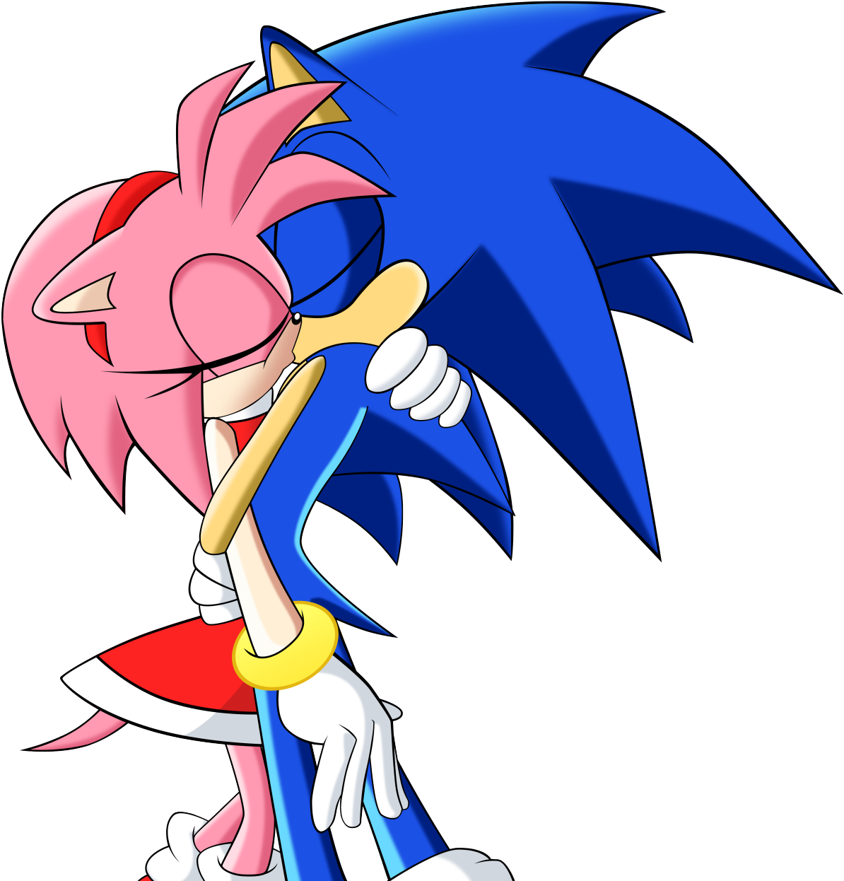 There's Something About These Two That I Just Love - Sonic X Amy Rose (1280x1280), Png Download