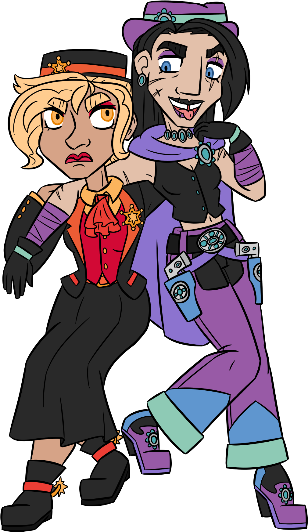 Sienna And Dusky - Cartoon (1300x1772), Png Download