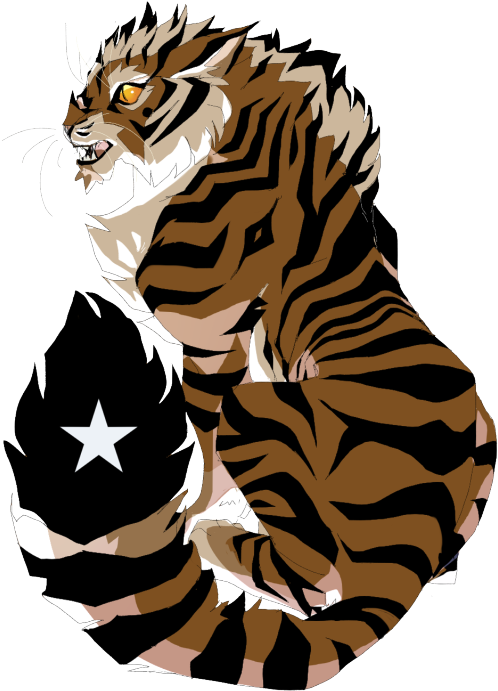 Free Tiger Clipart - Siberian Tiger (500x699), Png Download