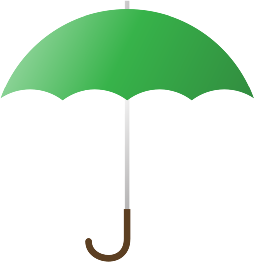 Green Umbrella - Png Blue And Green Umbrella (958x958), Png Download