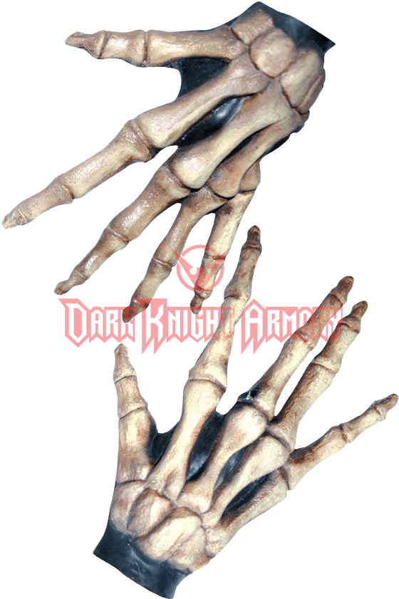Bone Colored Large Skeleton Costume Hands - Skeleton Hands Costume (850x850), Png Download
