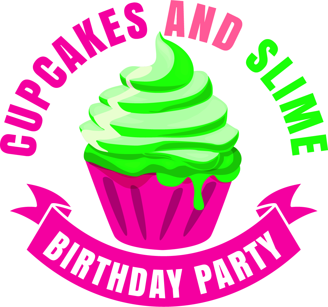 Cupcakes And Slime Birthday Party, Llc - Girl Slime Birthday Cakes (1149x1076), Png Download