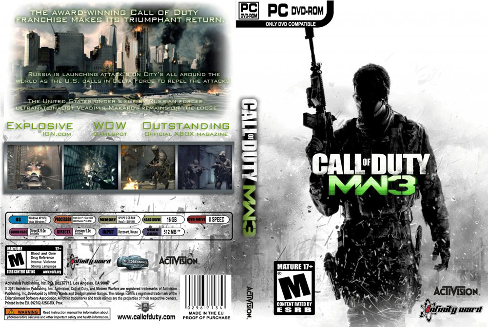 Call Of Duty Modern Warfare - Duty Modern Warfare 3 (1000x1000), Png Download