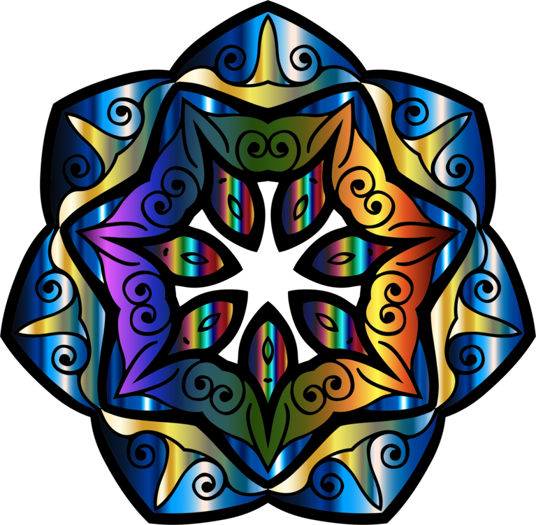 Kaleidoscope Mandala Floral Design Sharingan Symmetry - Mandala Sharingan (767x750), Png Download