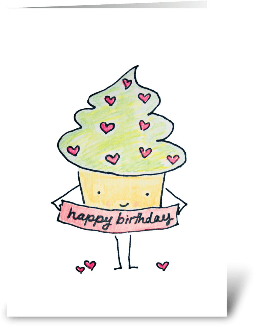 Sassy Birthday Cupcake - Buttercream (1050x1188), Png Download