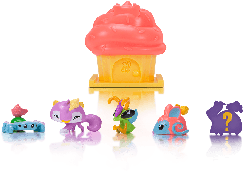 Adopt A Pet Cupcake 5pk - Animal Jam Series 4 (1200x800), Png Download