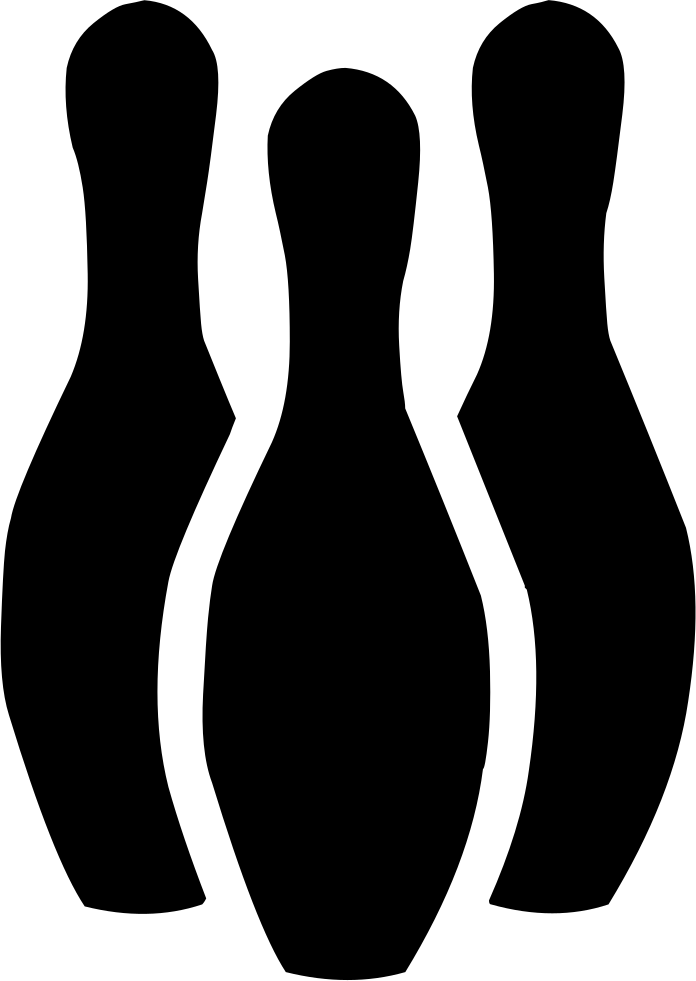 Bowling Pin Png - Bowling Pin Silhouette Png (696x981), Png Download