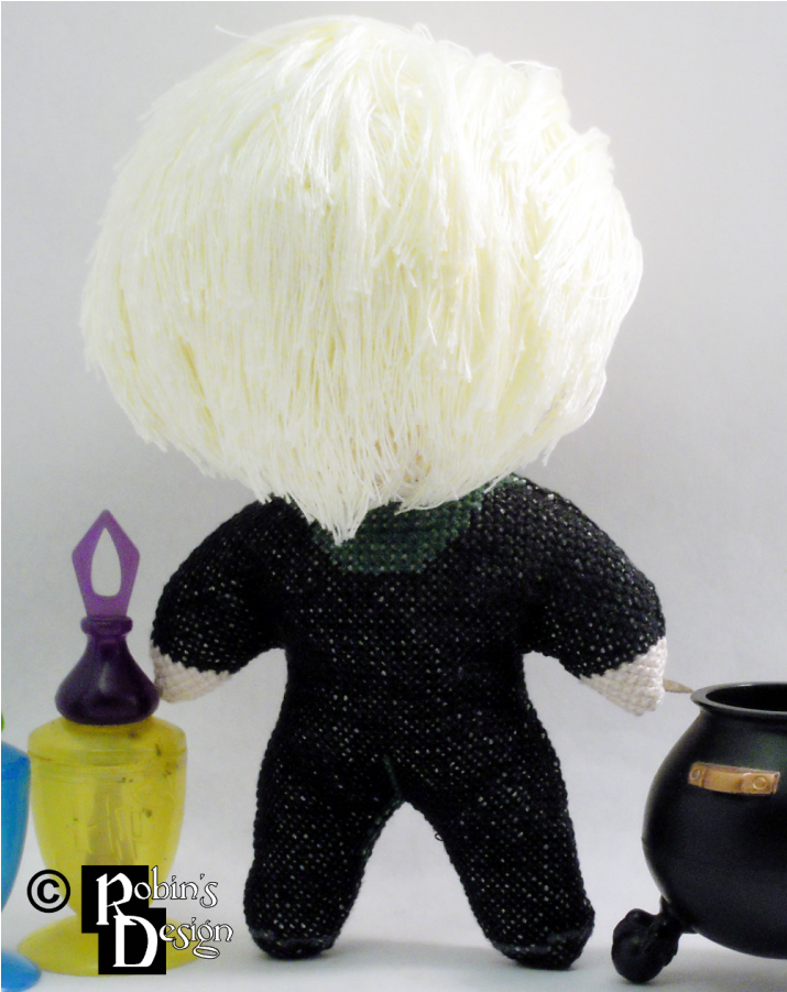 Draco Malfoy Doll 3d Cross Stitch Sewing Pattern Pdf - Stuffed Toy (900x900), Png Download