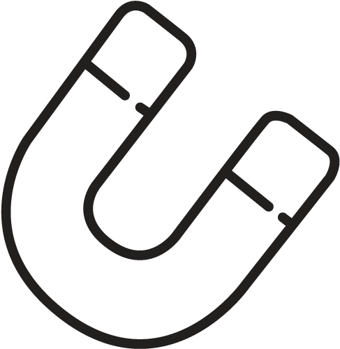 Horseshoe - Line Art (603x580), Png Download