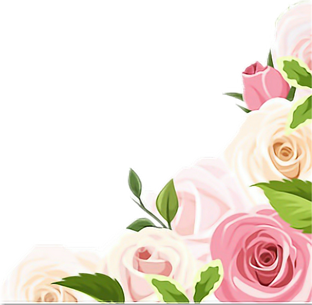 Vintage Sticker - Fondo Con Rosas Rosas (1024x1000), Png Download