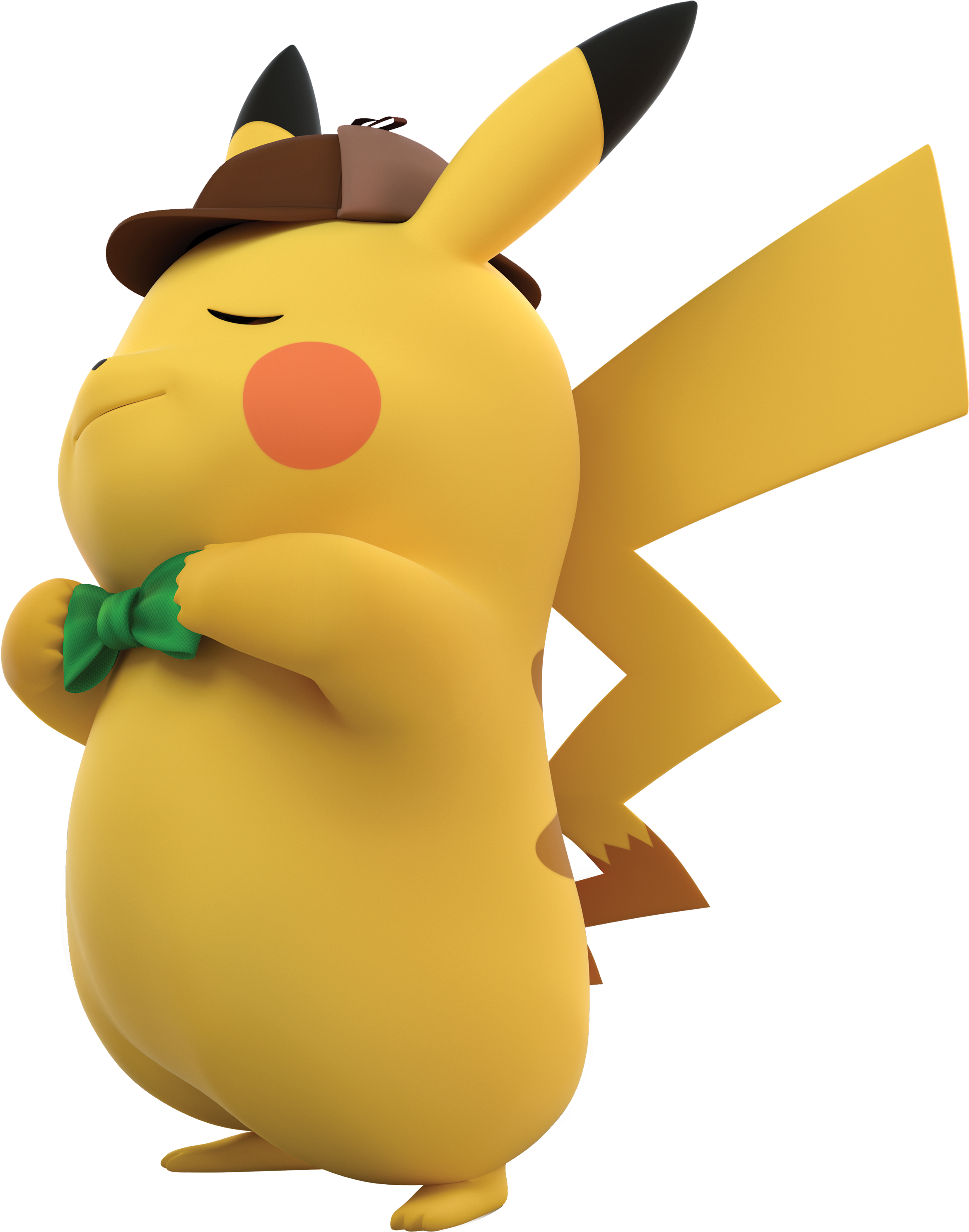 Aww - Detective Pikachu Bowtie (3511x3511), Png Download
