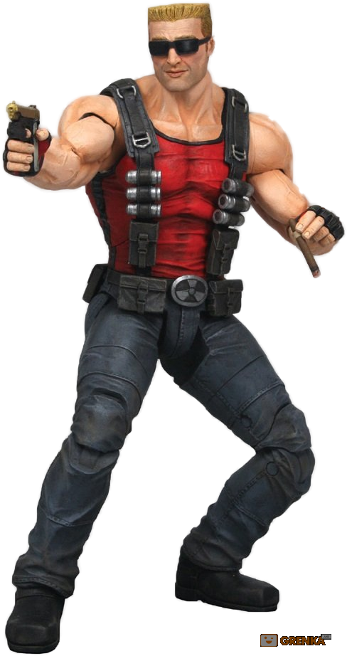 Фигурка Duke Nukem - Duke Nukem Forever Action Figure (544x934), Png Download