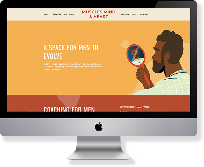 Die Free Studios Muscles Mind Heart Website-design - Led-backlit Lcd Display (800x600), Png Download