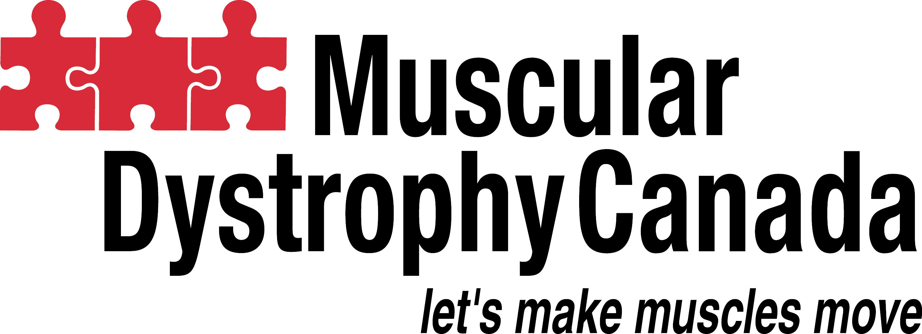 Eng Blackred Logo - Muscular Dystrophy Canada (2958x1073), Png Download