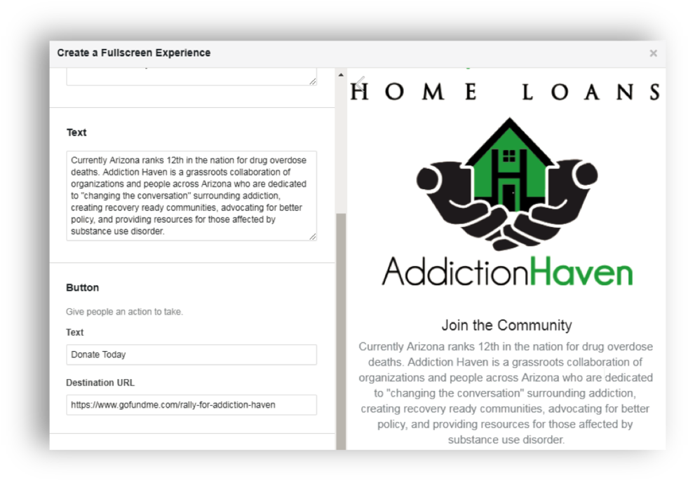 Portfolio Fb Addiction Haven Interactive Ad (1000x705), Png Download