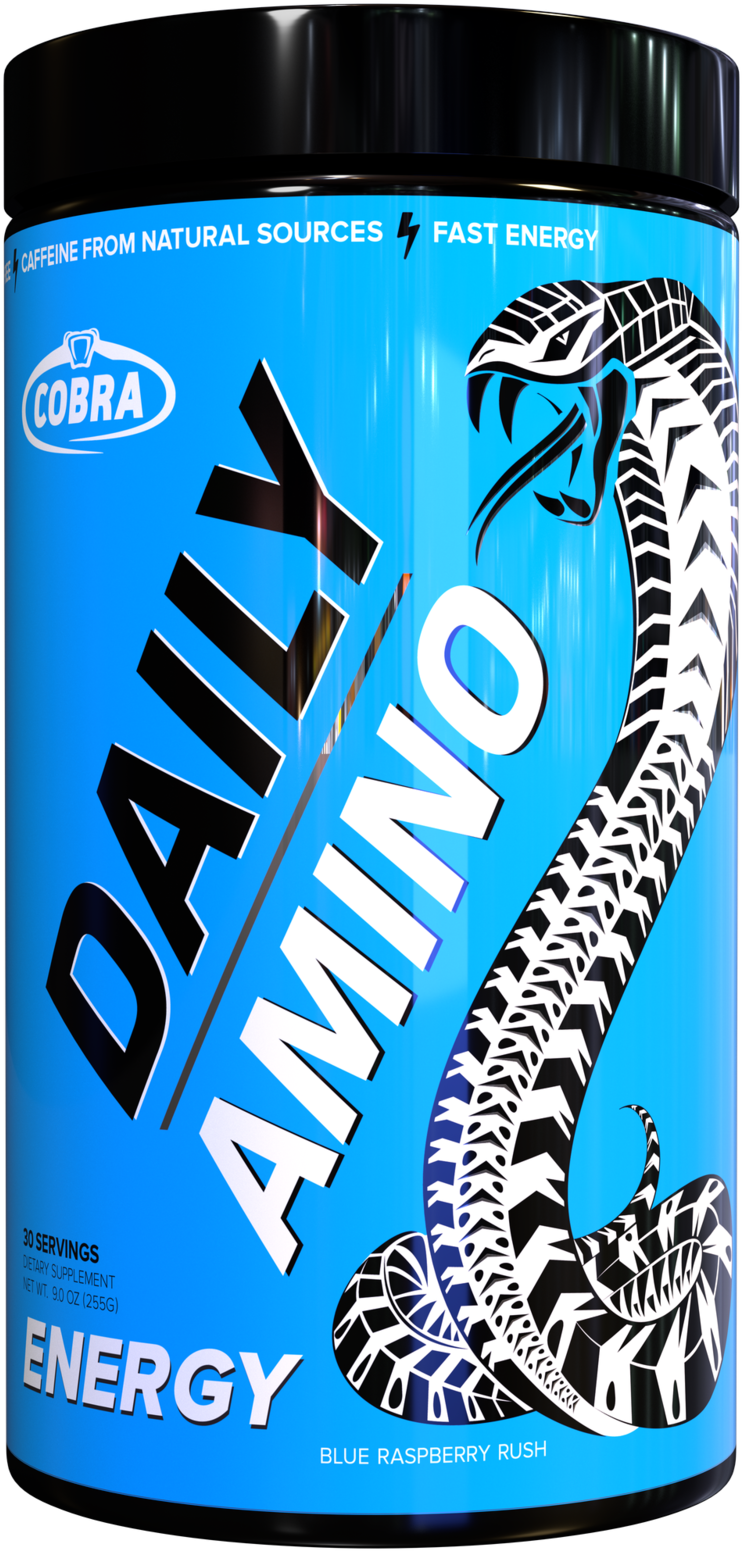 Cobra Daily Amino 30 Serve 255g Blue Raspberry Rush - Cobra Labs Daily Amino (791x1600), Png Download