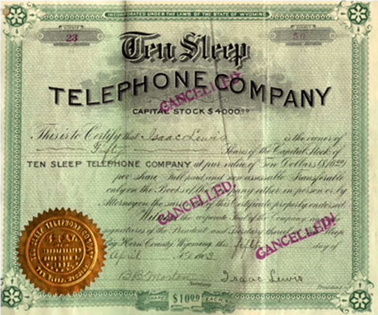 Ten Sleep Telephone Company - Banknote (1024x640), Png Download