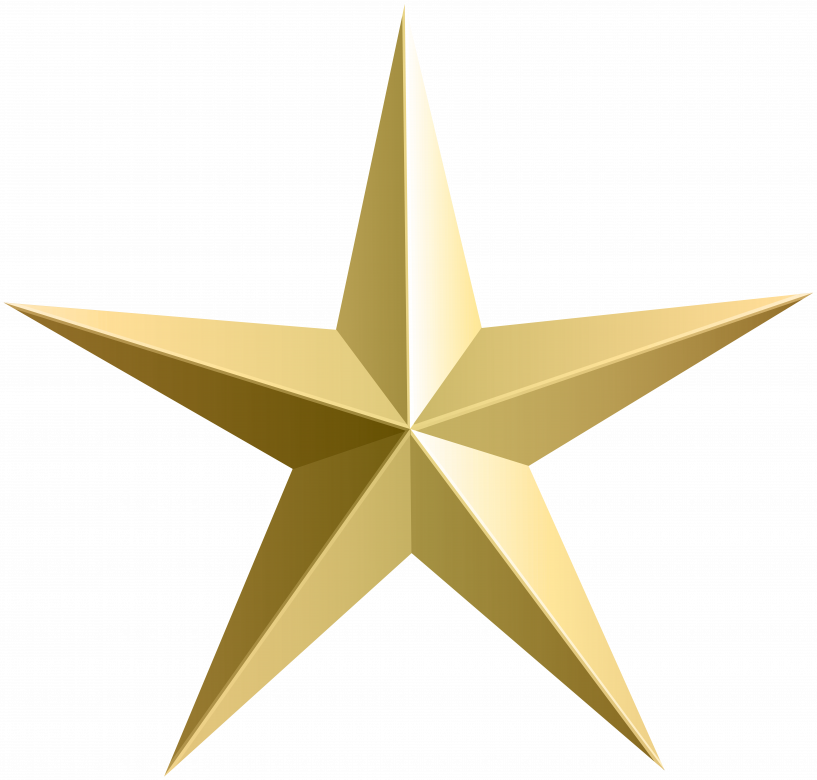 Gold Star Transparent Background (817x780), Png Download
