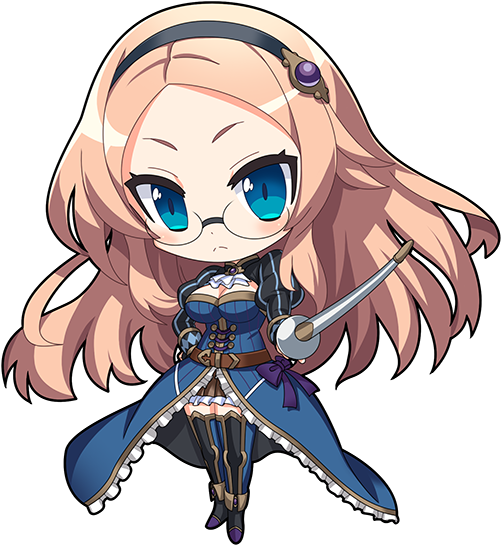 Chibi Katie - Cartoon (560x640), Png Download