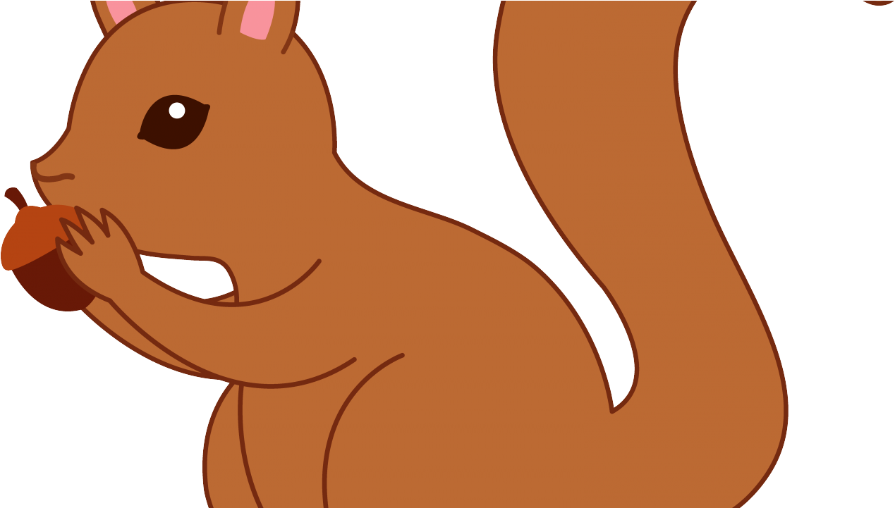 Chipmunk Clipart Woodland Theme - Squirrel Clipart Png (1280x720), Png Download