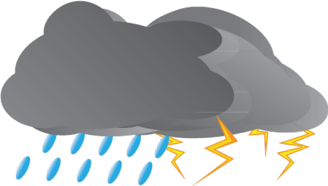 Thunderstorm Clipart Rain Storm - Icon (640x480), Png Download
