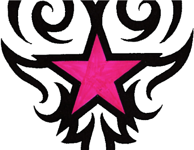 Nautical Star Tattoos Clipart Simple - Simple Star Tattoo Designs (640x480), Png Download