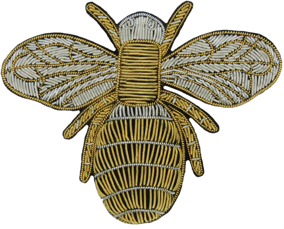 Decorate Your Garment With This Limited Edition Goldwork - Honeybee (1200x799), Png Download
