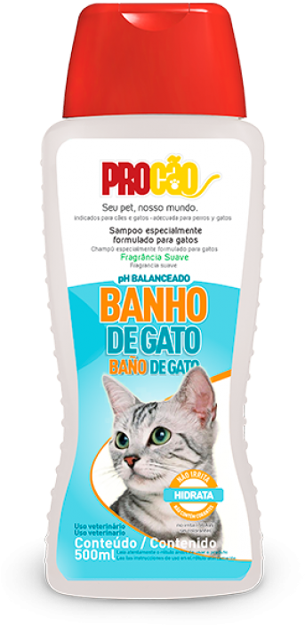 Cat Bath Shampoo - Shampoo Para Dar Banho Em Gato (720x724), Png Download