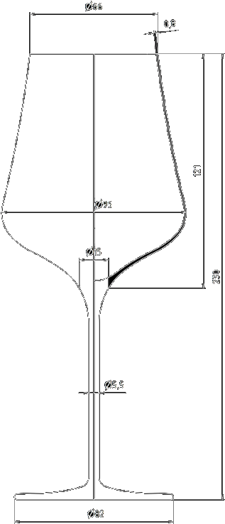 We'll Start With The Foot - Weinglas Maße (400x774), Png Download