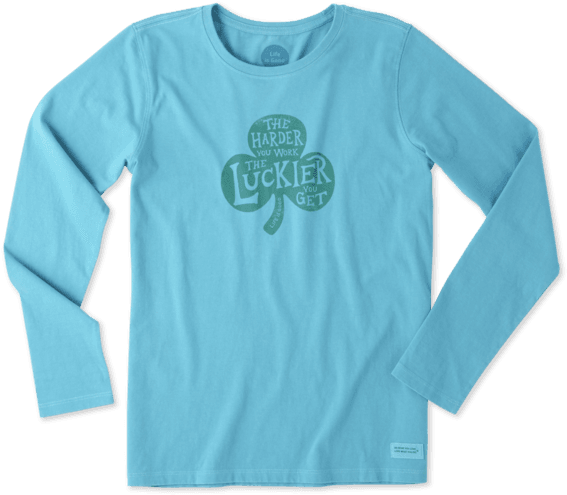 Women's Hard Work - Life Is Good Shirt Penguin (570x570), Png Download