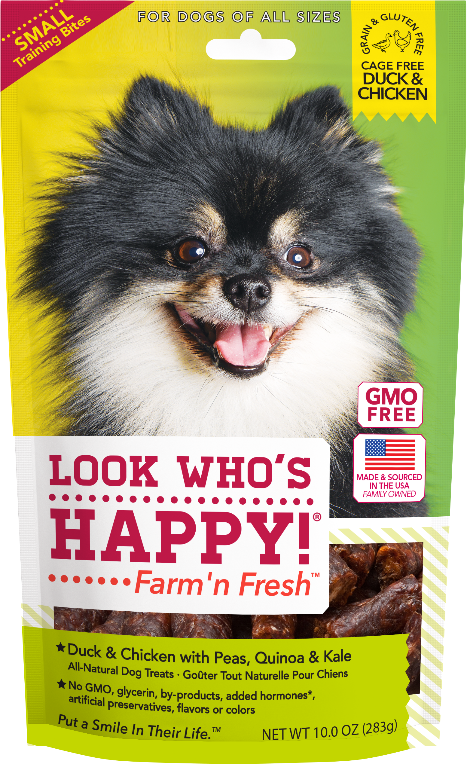 Duck & Chicken With Peas, Quinoa, & Kale Small Training - Pomeranian (3000x3000), Png Download