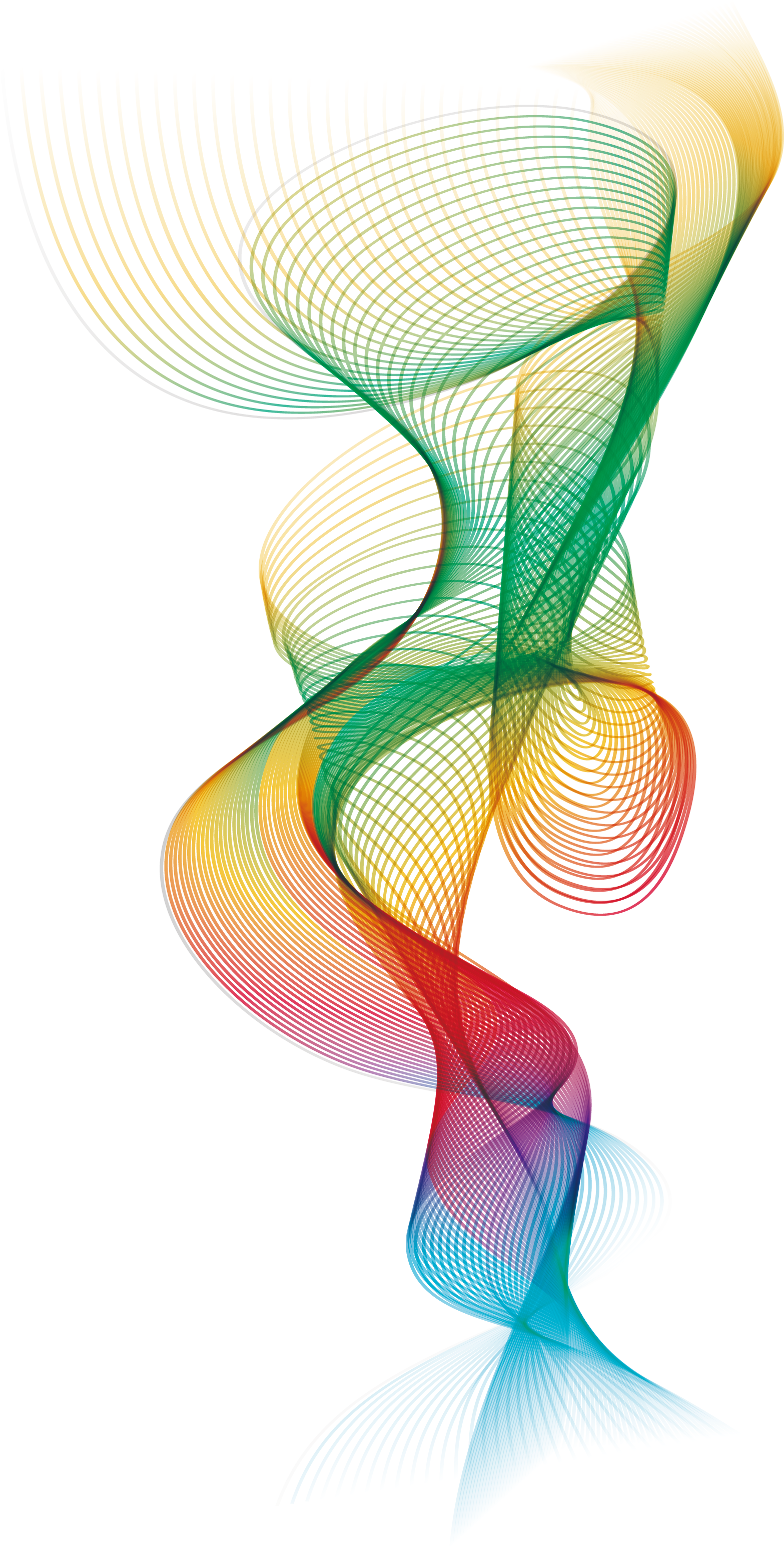 Clip Art Art Line Feeling Colorful - Colorful Lines Png (1567x3088), Png Download