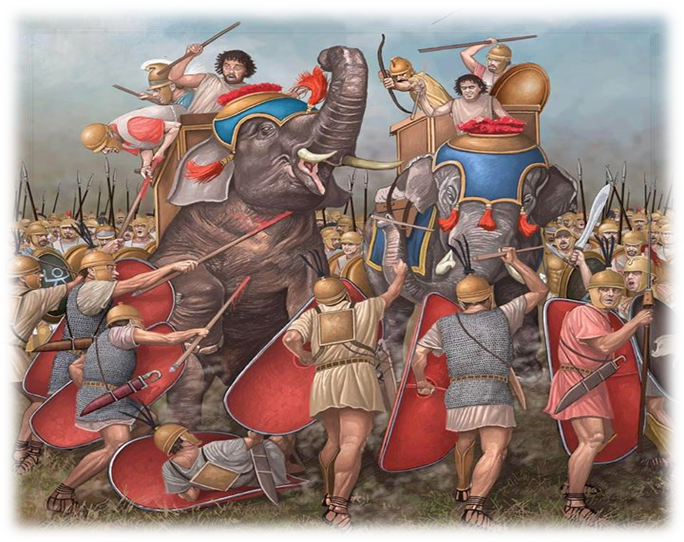 The Battle Was A Victory Of Carthaginian Land Forces - Battle Of The Bagradas (684x542), Png Download