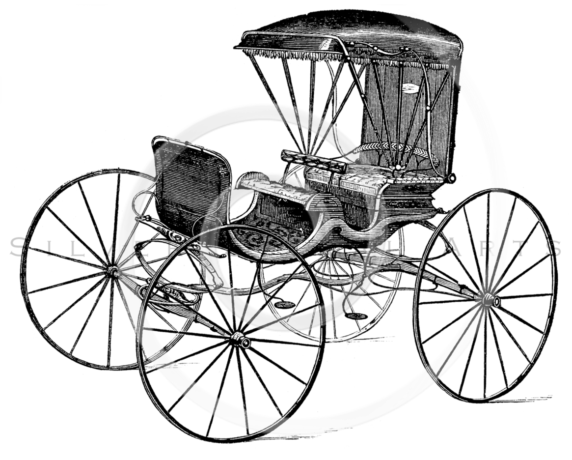 Png Black And White Download Old Wagon Drawing At Getdrawings - Drawing Of Old Carriage (1166x960), Png Download