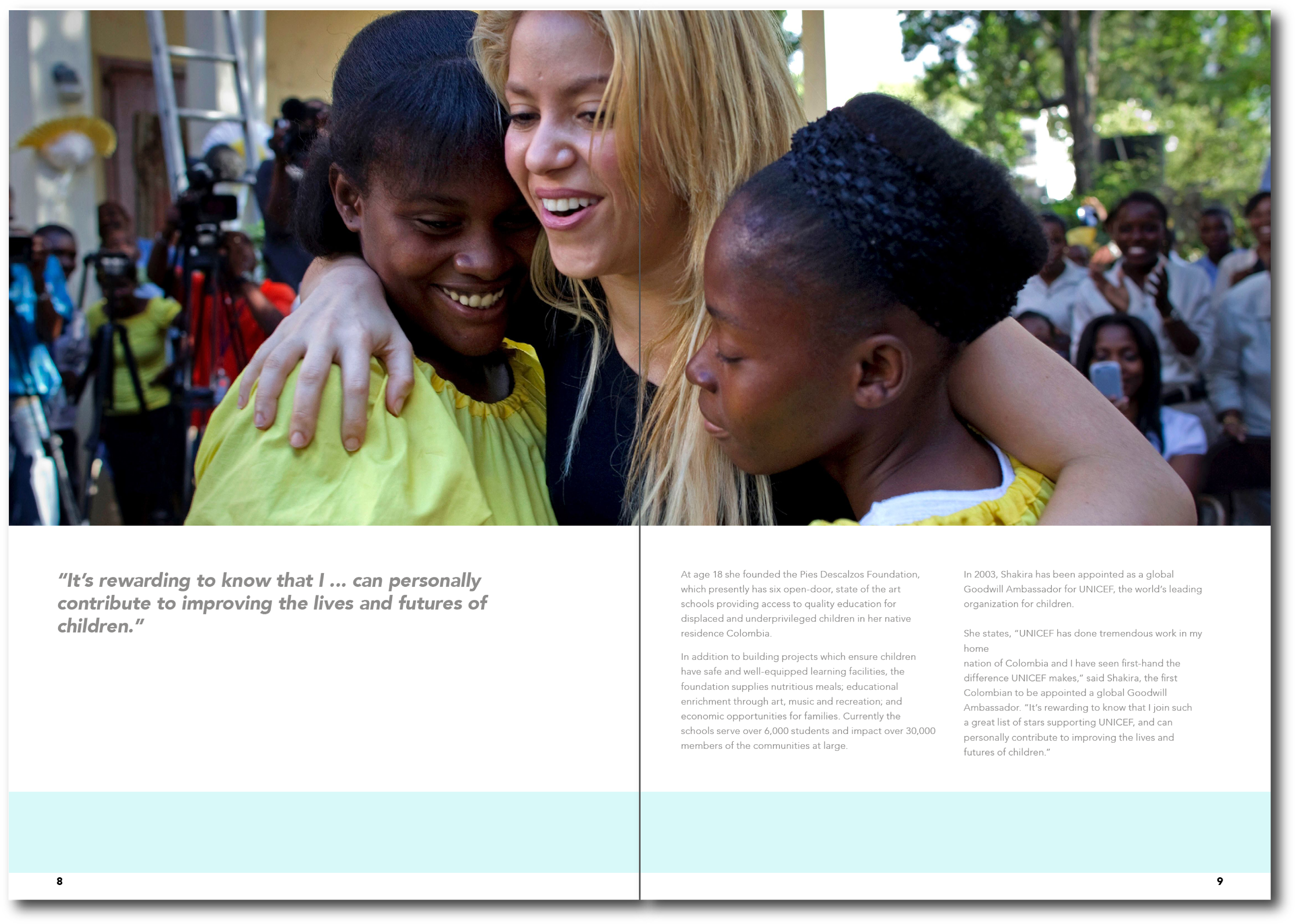 Shakira Barefoot Foundation (3840x2755), Png Download