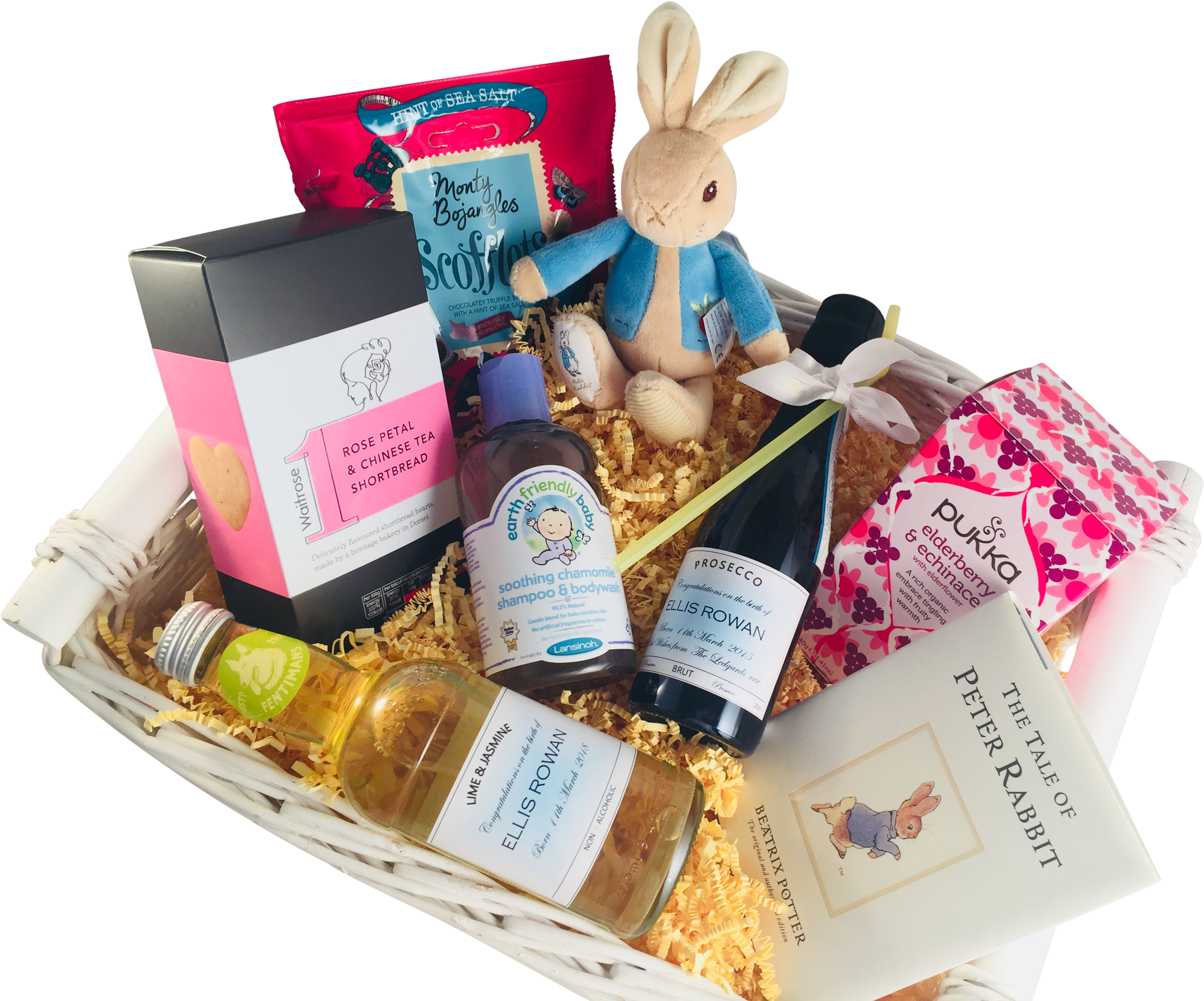 Mother And Baby Boy Prosecco Hamper1 (3264x2448), Png Download