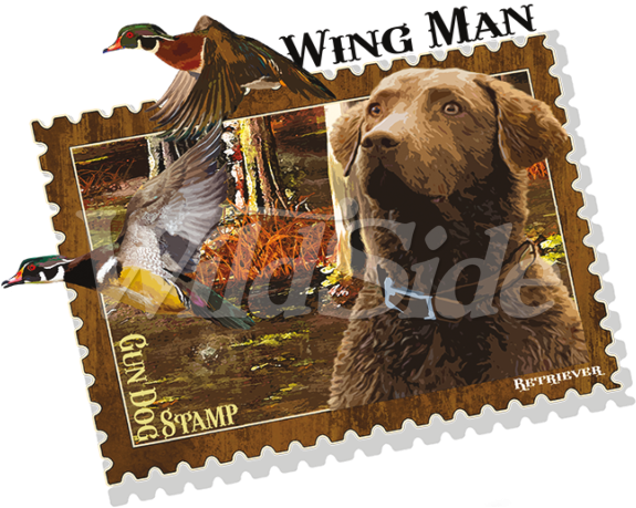 Gun Dog Hunting Stamp - Postage Stamp (600x600), Png Download