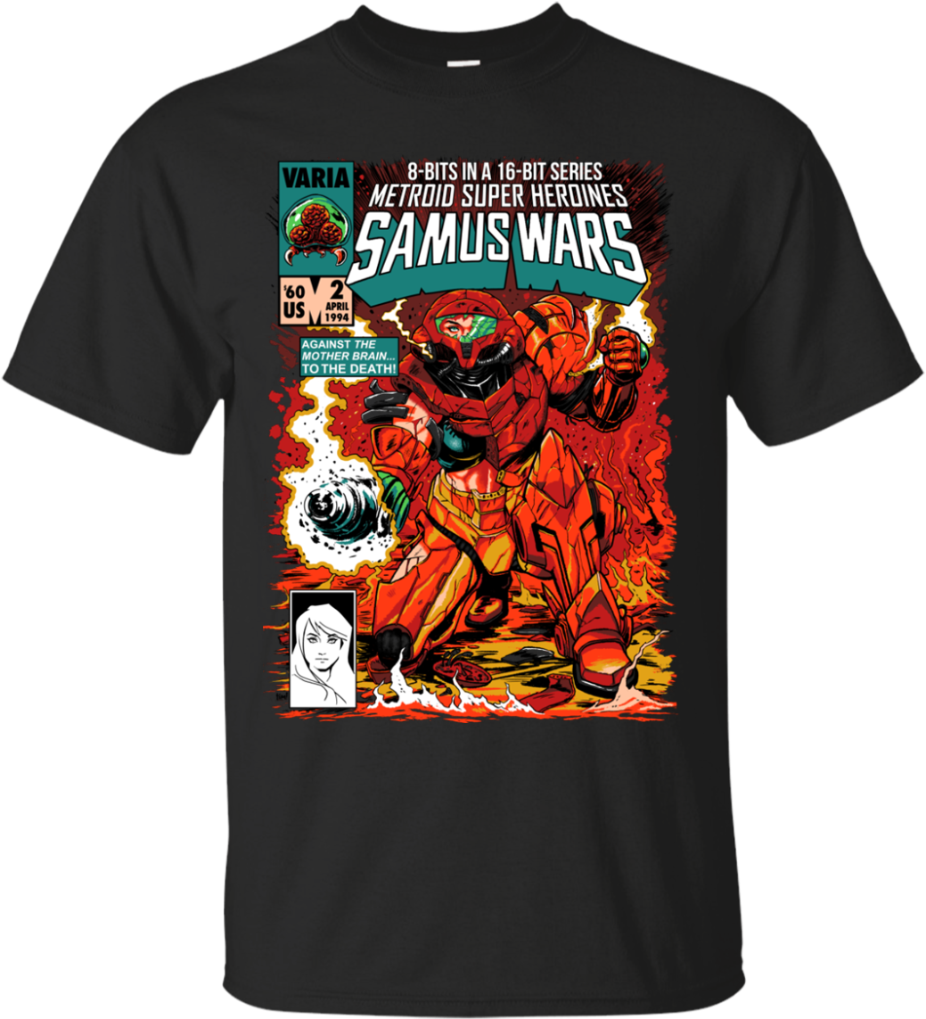Samus Aran Samus Wars T Shirts - Samus Wars (1155x1155), Png Download