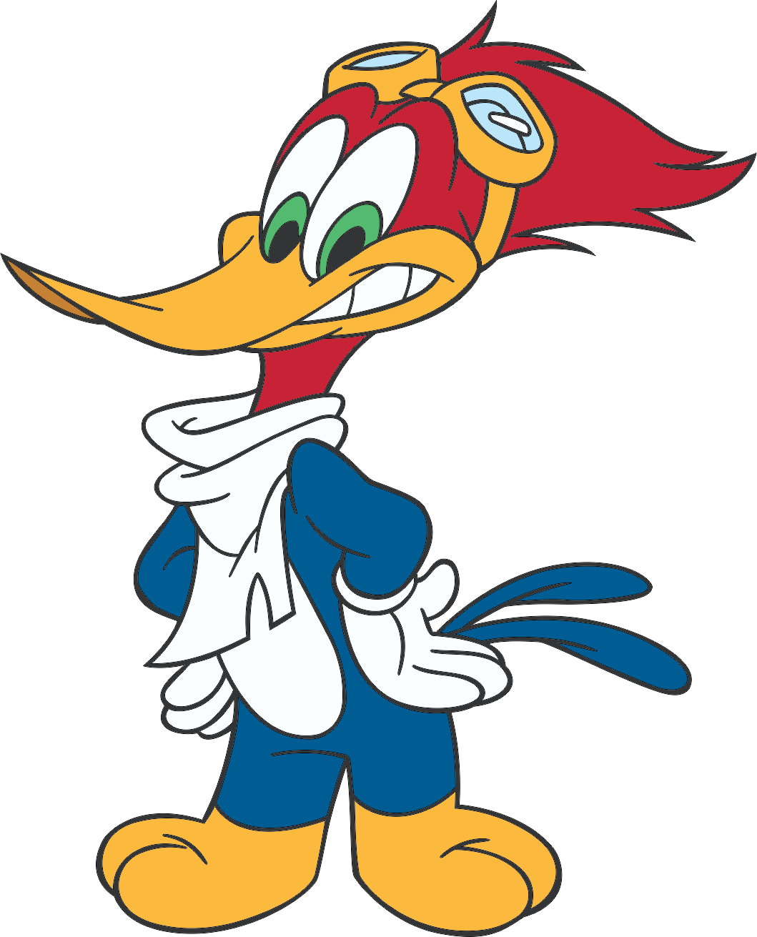 Woody Woodpecker Characters, Woody Woodpecker Cartoon - Woody Woodpecker Paints (1059x1311), Png Download