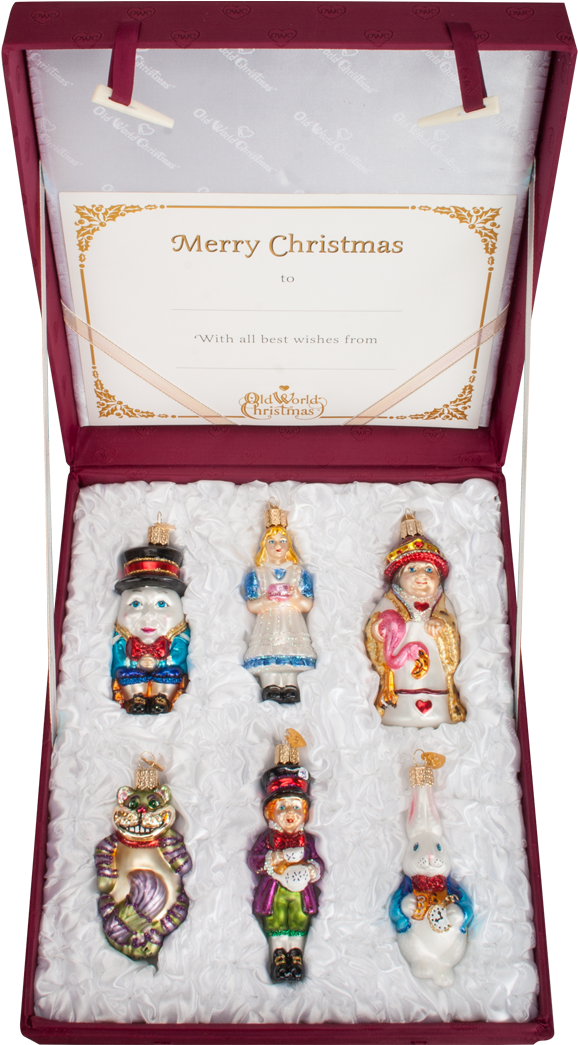 Old World Christmas Alice In Wonderland Glass Christmas - Box (1200x1200), Png Download