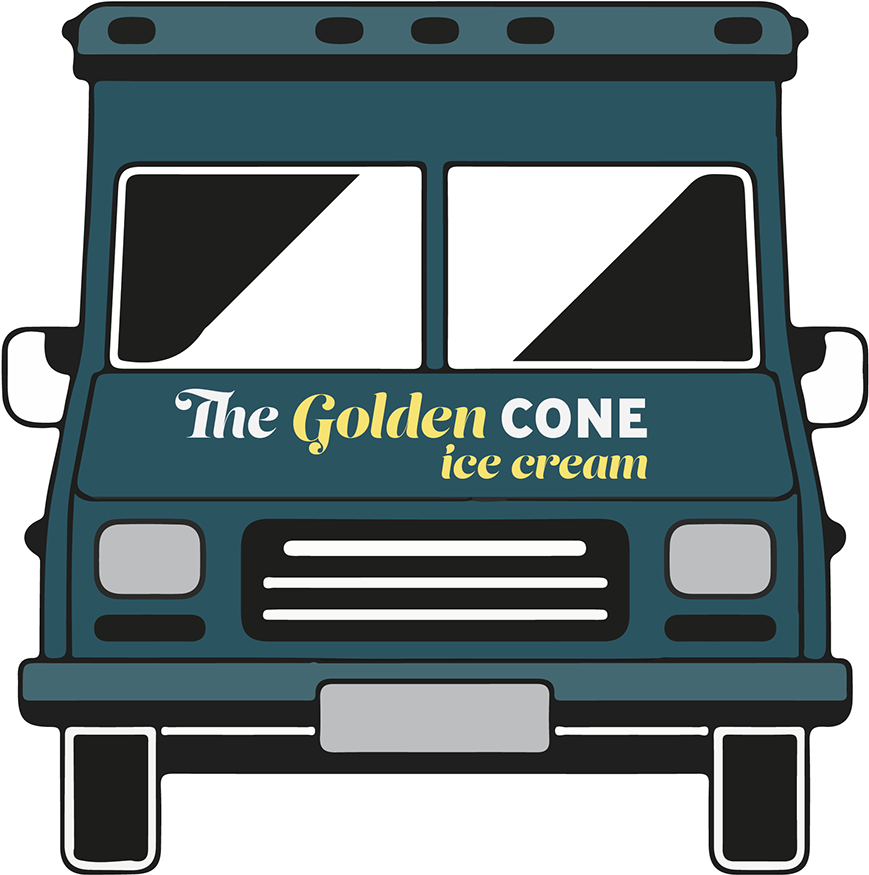 Fictitious Ice Cream Truck With Billboard And Banner - Food Truck (1400x1082), Png Download
