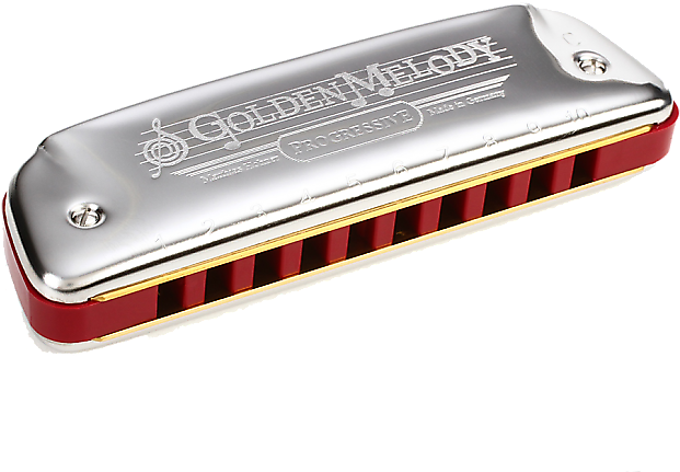 Hohner Golden Melody Key A Harmonica - Harmonica (620x568), Png Download
