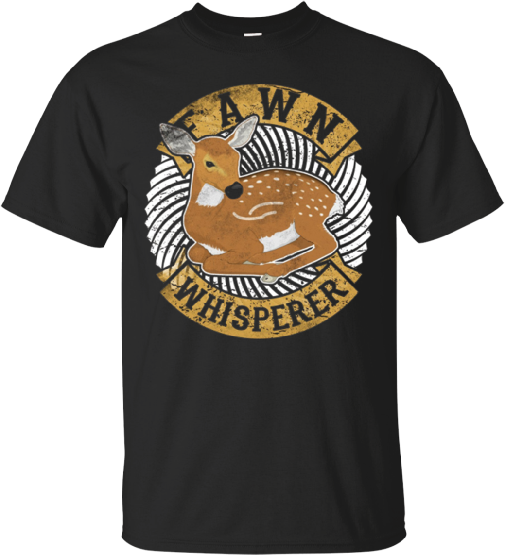 Fawn Whisperer Costume Roe Whitetail Deer Lover T-shirt - Shirt (1155x1155), Png Download