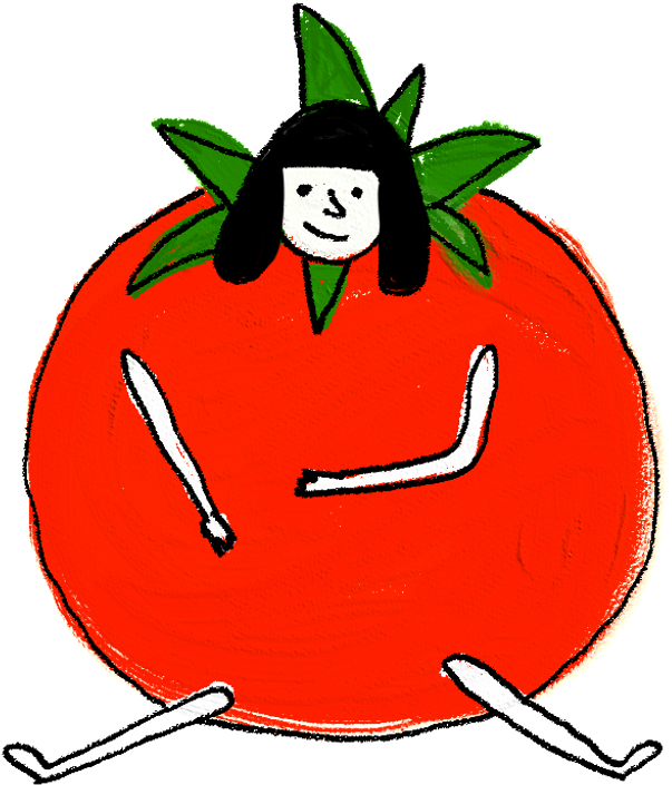 Tomatoe Sticker - Cartoon (1024x1024), Png Download