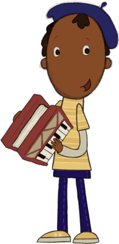 Peg Cat Ramone Playing The Accordeon - Peg Plus Cat I Do What I Can (400x844), Png Download